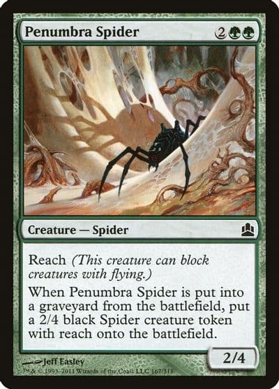 Penumbra Spider Commander Magic card
