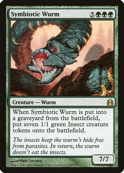 Symbiotic Wurm Commander Magic card