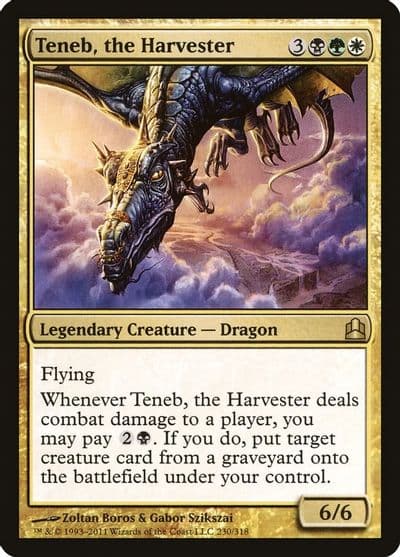 Teneb the Harvester Commander Magic card