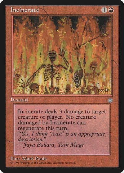 Incinerate Ice Age Magic card