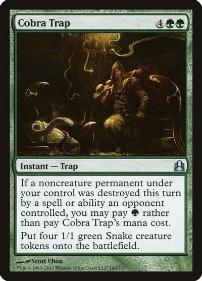 Cobra Trap Commander Magic card