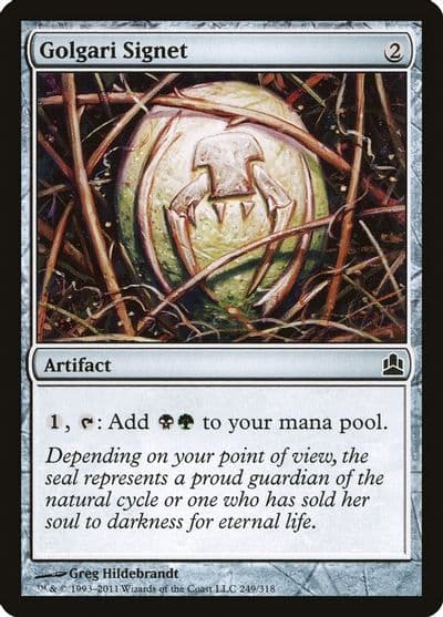Golgari Signet Commander Magic card