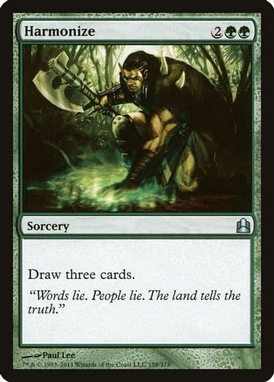 Harmonize Commander Magic card