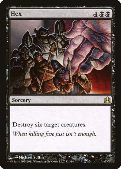 Hex Commander Magic card