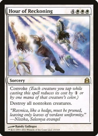 Hour of Reckoning Commander Magic card