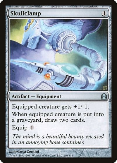 Skullclamp Commander Magic card