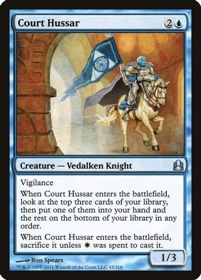 Court Hussar Commander Magic card