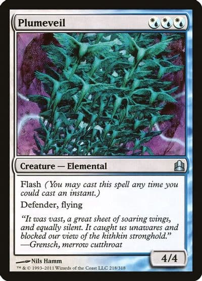 Plumeveil Commander Magic card