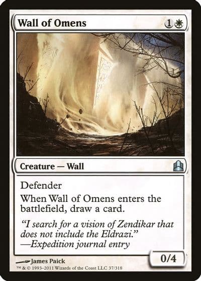Wall of Omens Commander Magic card