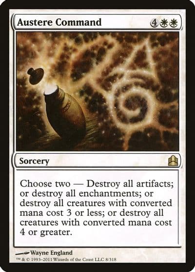 Austere Command Commander Magic card