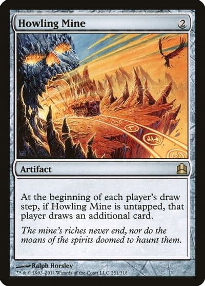 Howling Mine Commander Magic card