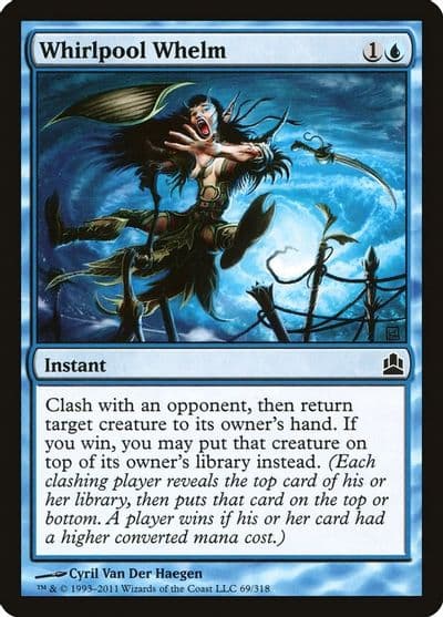 Whirlpool Whelm Commander Magic card