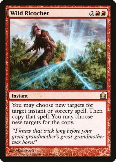 Wild Ricochet Commander Magic card