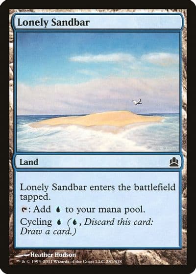 Lonely Sandbar Commander Magic card