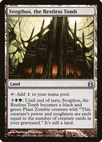 Svogthos the Restless Tomb Commander Magic card