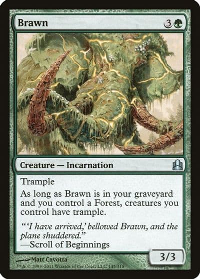 Brawn Commander Magic card