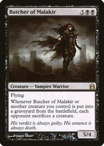 Butcher of Malakir Commander Magic card