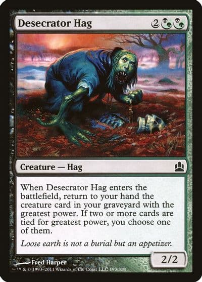 Desecrator Hag Commander Magic card