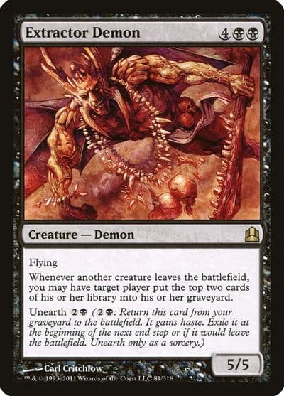 Extractor Demon Commander Magic card
