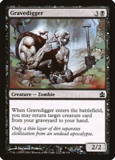 Gravedigger Commander Magic card
