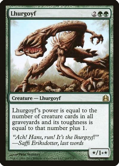 Lhurgoyf Commander Magic card