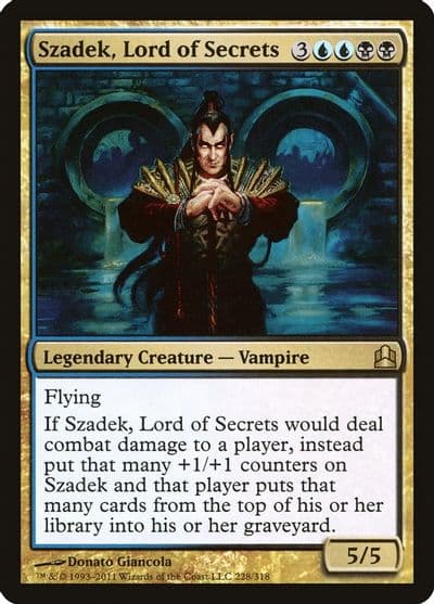 Szadek Lord of Secrets Commander Magic card