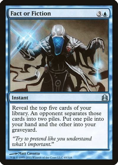 Fact or Fiction Commander Magic card