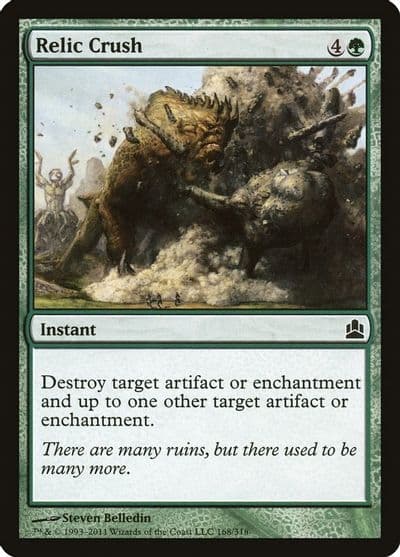 Relic Crush Commander Magic card