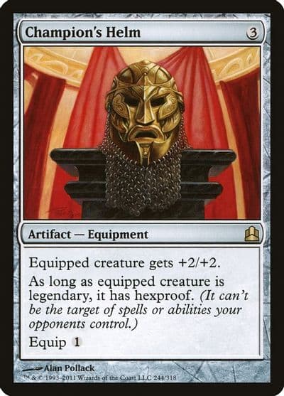 Champions Helm Commander Magic card