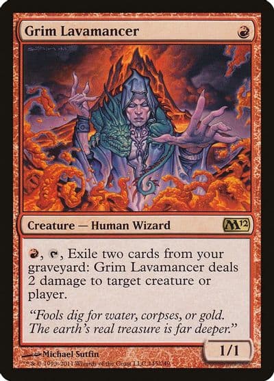 Grim Lavamancer Magic 2012 (M12) Magic card