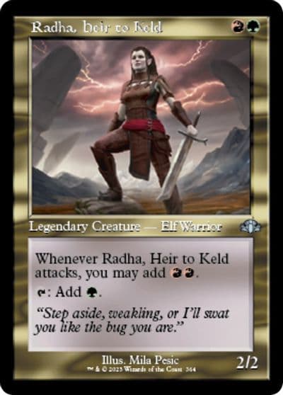 Radha Heir to Keld Retro Frame Dominaria Remastered Magic card