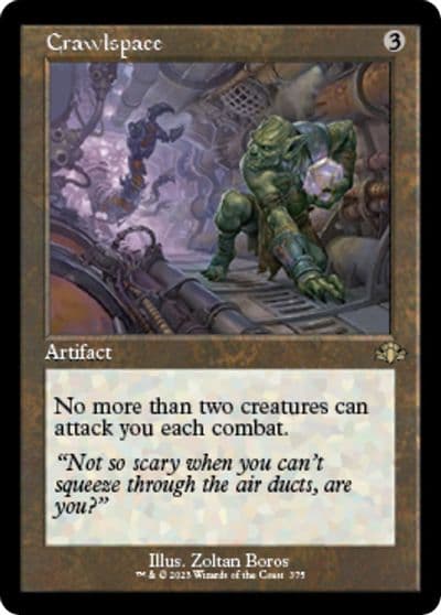 Crawlspace Retro Frame Dominaria Remastered Magic card