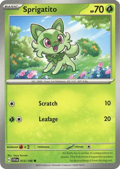 Sprigatito SV01: Scarlet & Violet Base Set Pokemon card