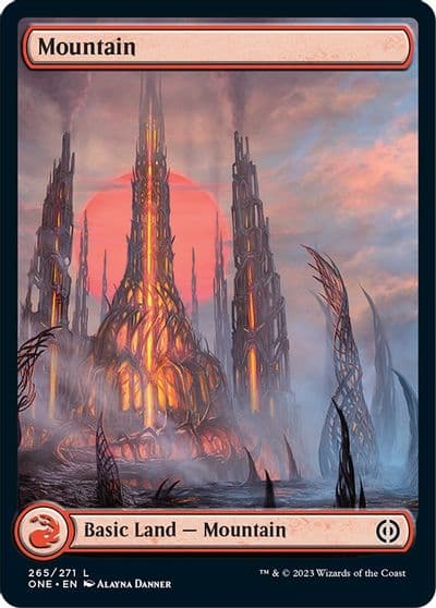 Mountain 265 Full Art Phyrexia: All Will Be One Magic card