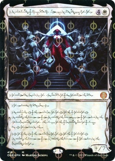 Elesh Norn Mother of Machines Phyrexian Step and Compleat Foil Phyrexia: All Will Be One Magic card