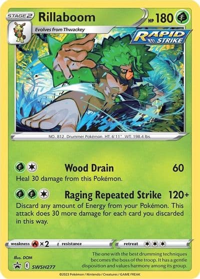 Rillaboom - SWSH277 SWSH: Sword & Shield Promo Cards Pokemon card