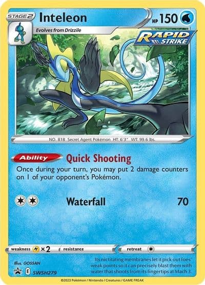 Inteleon - SWSH279 SWSH: Sword & Shield Promo Cards Pokemon card