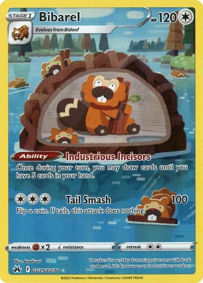 Bibarel SWSH: Crown Zenith: Galarian Gallery Pokemon card