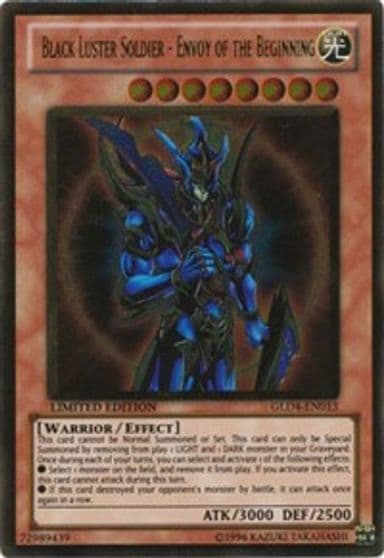 Black Luster Soldier Envoy of the Beginning Gold Series 4: Pyramids Edition Yu-Gi-Oh! card