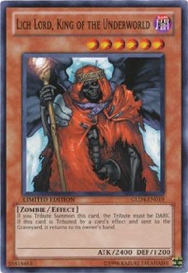 Lich Lord King of the Underworld Gold Series 4: Pyramids Edition Yu-Gi-Oh! card