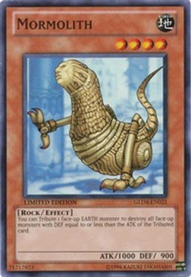 Mormolith Gold Series 4: Pyramids Edition Yu-Gi-Oh! card