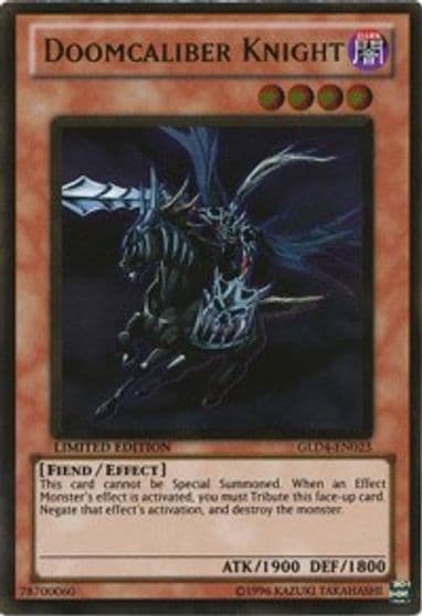 Doomcaliber Knight Gold Series 4: Pyramids Edition Yu-Gi-Oh! card