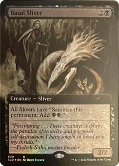Basal Sliver Extended Art Secret Lair Drop Series Magic card