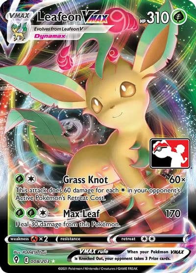 Leafeon VMAX Prize Pack Series Cards Pokemon card
