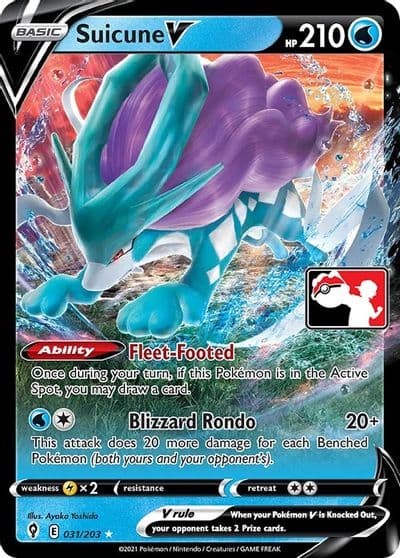 Suicune V Prize Pack Series Cards Pokemon card