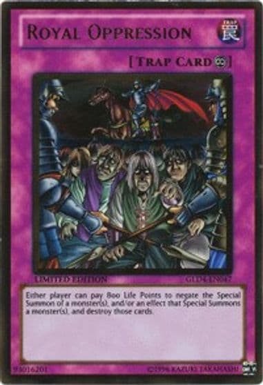 Royal Oppression Gold Series 4: Pyramids Edition Yu-Gi-Oh! card