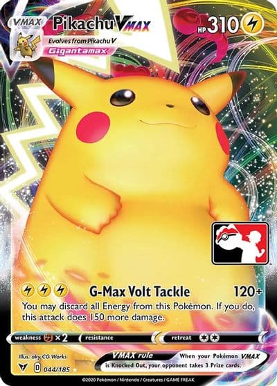 Pikachu VMAX Prize Pack Series Cards Pokemon card
