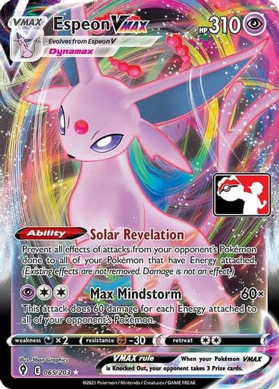 Espeon VMAX Prize Pack Series Cards Pokemon card