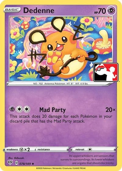 Dedenne Prize Pack Series Cards Pokemon card
