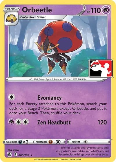 Orbeetle Prize Pack Series Cards Pokemon card